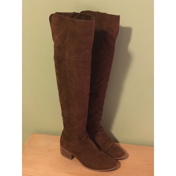 Charlotte Russe Shoes - Charlotte Russe Pandora Thigh High FauxSuede Boots